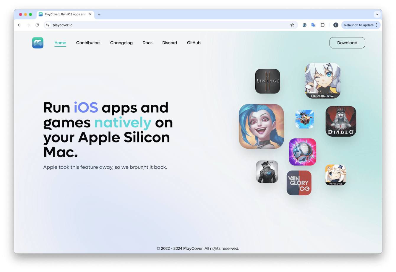 Download PlayCover from GitHub